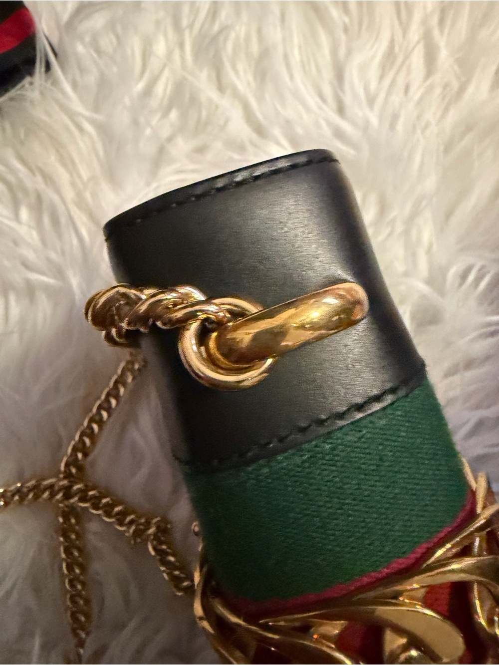 GUCCI Black Leather Sylvie Shoulder Bag / Crossbody - Picture 5 of 16